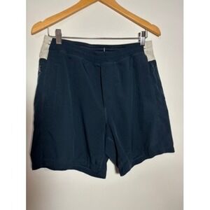 BirdDogs Classic Boom Shorts Men's L Navy‎ Blue Beige Performance Athletic Fit